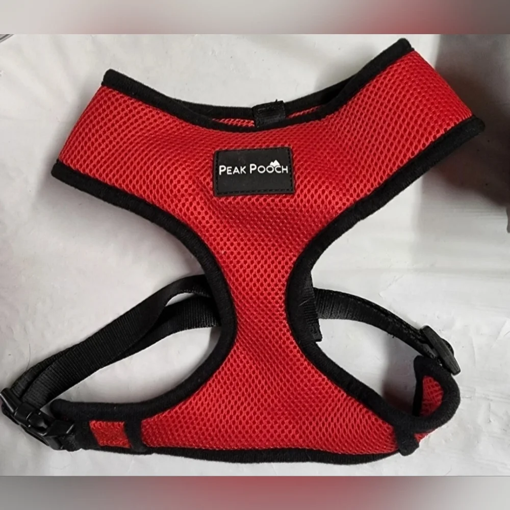 NWOT Peak Comfort Mesh Dog Harness Red Size XL